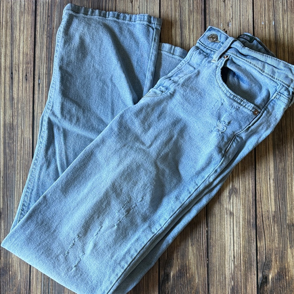 Wild Fable Light Wash Super High-Rise Straight 4